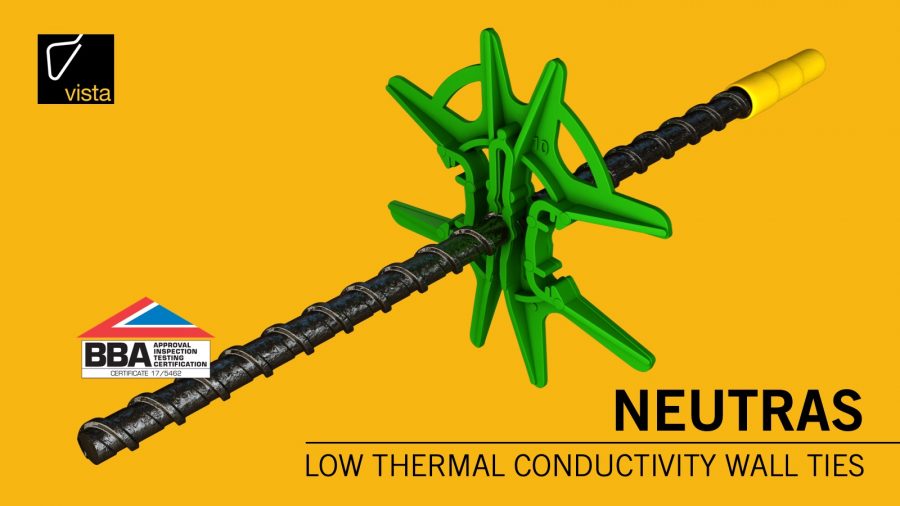 low thermal conductivity wall ties
