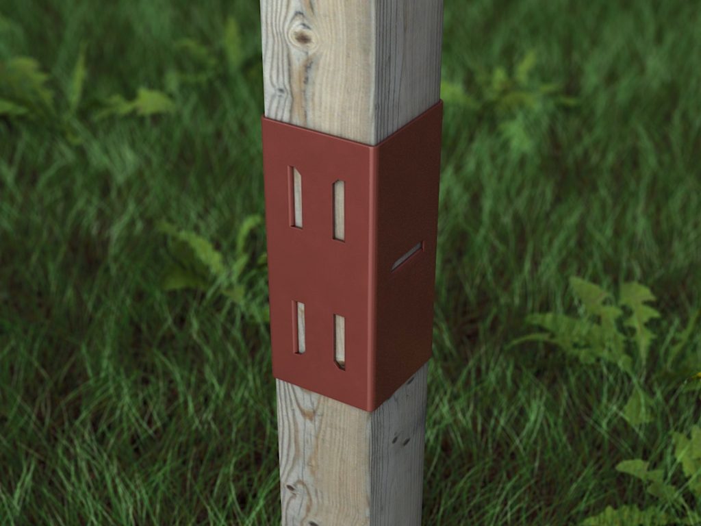 E-Z Post Base™  Wood post, Wood, Fence post